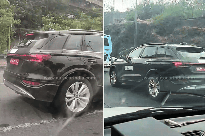 Audi Q6 e-tron rear spied Audi Q6 e-tron rear spied